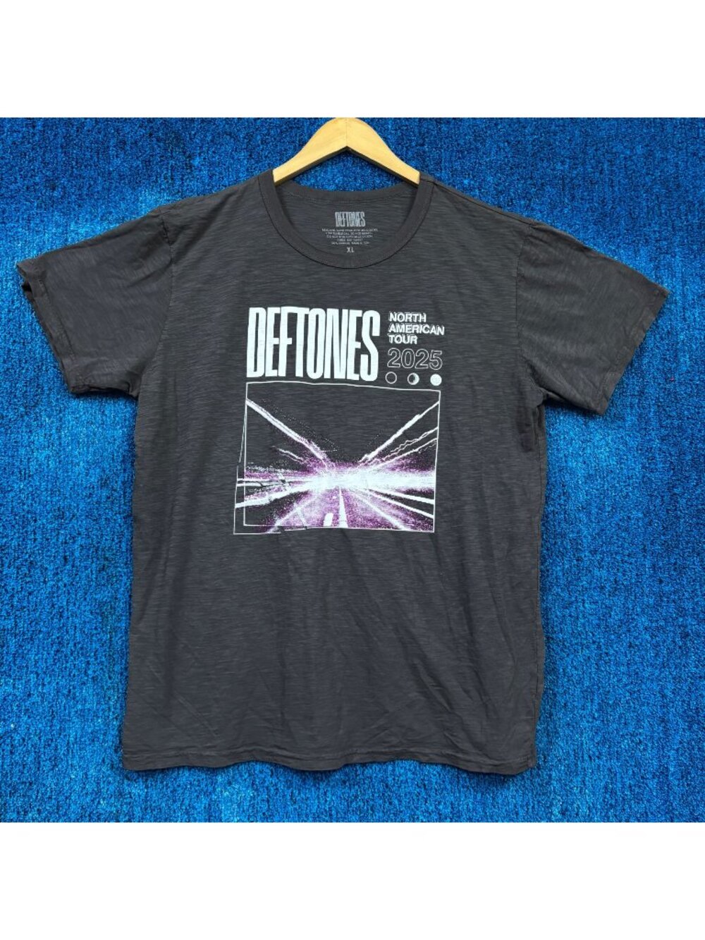 Deftones 2025 North American Tour Dates Shoegaze Band Tee XL